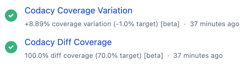 New Coverage status checks Bitbucket